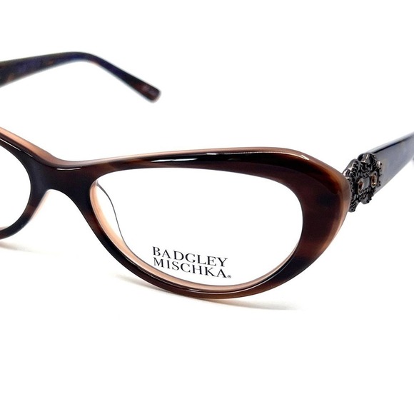 BADGLEY MISCHKA Eyeglasses Juliet BRN Authentic New! - Picture 4 of 11